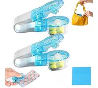 Camic Portable Pill Taker Remover, Tablets Pills Blister Pack Opener Assistance Tool for The Elderly, Disabled, Individuals with Weak Senior Arthritis Hands (2 PCS)