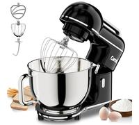 Camic Robot Pastelero - 2000 W - 10 niveles de velocidad con asa de transporte, cuenco mezclador de acero inoxidable (7 L), amasadora con gancho mezclador, gancho amasador, batidor y protección contra