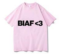 Camicia A Maniche Corte In Cotone Cantante Young Miko 2026 Merch Modello Oversize Unisex A Maniche Corte XS-3XL-Pink||x_l