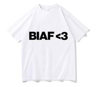 Camicia A Maniche Corte In Cotone Cantante Young Miko 2026 Merch Modello Oversize Unisex A Maniche Corte XS-3XL-White||s