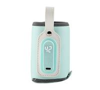 Camidy Portable Car Travel Bottle Warmer USB Milk Heat Keeper Baby Bottle Warmer with Temp Control and Display Infant Bottle for Indoor, Outdoor, Traveling, Driving