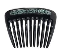 Camila Paris CP3772 - Peine lateral francés pequeño redondeado negro y ópera, peines de pelo francés, pinzas de sujeción fuerte para el cabello para mujeres, moño chignon, accesorios para el cabello