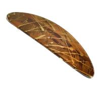 Camila Paris CP3872 - Pasador de pelo francés, ovalado, marrón claro y dorado, agarre fuerte para mujer, cierre de metal de goma antideslizante, accesorios duraderos para el cabello de niñas,