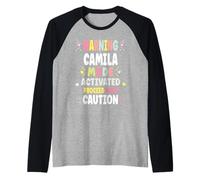 Camila Personalized Women's Gift Custom Camila Camiseta Manga Raglan