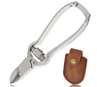 Camila Solingen CS13 - Cortaúñas para uñas gruesas, manicura y pedicura, resorte de doble barril, cortaúñas de acero inoxidable curvado de 20 mm, fabricado en Solingen, Alemania