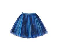 Camilife Niñas Pequeñas Niñas Falda de Tul Azul Cielo Estrellado Princesa Falda Minifalda Falda Tutú de Ballet con Cintura Elástica Dulce Moda - Azul Oscuro Talla del Fabricante 150