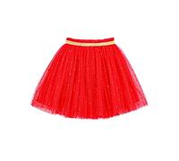 Camilife Tutú Falda Princesa para Niña Pequeña - Minifalda de Tul para Ballet con Cintura Elástica - Accesorio para Disfraces - Rojo Talla del Fabricante 110