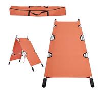 Camilla Ambulancia Plegable, Gurney Stretcher con Arneses Ajustables, Aluminio Portátil Viaje Stretchers & Gurneys, para Transporte Rescate y Evacuación Emergencia(Orange)