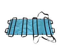 Camilla blanda Camilla de primeros auxilios médica ajustable, portátil, emergencia, con soporte blando, lona gruesa, for pacientes mayores parálisis(Blue Upgrade 1.8M)