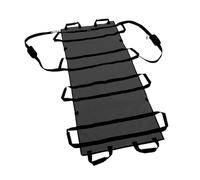 Camilla blanda Camilla de primeros auxilios médica ajustable, portátil, emergencia, con soporte suave, lona gruesa, for pacientes mayores parálisis(Black Upgrade 1.8M)