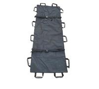 Camilla blanda Camilla de primeros auxilios médica ajustable, portátil, emergencia, con soporte suave, lona gruesa, for pacientes mayores parálisis(Black Thicken 1.8M)