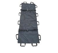 Camilla blanda Camilla de primeros auxilios médica ajustable, portátil, emergencia, con soporte suave, lona gruesa, for pacientes mayores parálisis(Black Thicken 1.8M)