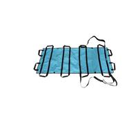 Camilla blanda Cinturón de traslado móvil for pacientes mayores, placa transferencia camilla blanda, asa reforzada, cinturón asistida plegable(Blue- with shoulder strap)