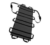 Camilla blanda Cinturón de traslado móvil for pacientes mayores, placa transferencia camilla blanda, asa reforzada, cinturón asistida plegable(Black-with shoulder strap)