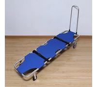 Camilla, Camilla Plegable Camilla portátil, Camilla Plegable de aleación de Aluminio, Trae Camilla de Rescate de 4 Ruedas, Tablero de Primeros Auxilios con Barra de Tiro, Camilla de inmovili