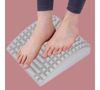 Camilla de Espalda, Relajante de Cuello y Hombros, Cojín de Estiramiento de Espalda, Almohada Quiropráctica, Camilla de Cuello para Aliviar el Dolor de Espalda Baja (gris claro)