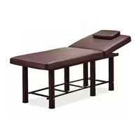Camilla de Masaje Fija Profesional con Respaldo Ajustable, Mesa de Masaje for Tratamientos de Belleza. Estructura de Metal, Superficie de Cuero y Relleno de Esponja de Alta Resiliencia