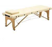 Camilla de Masaje portátil, Cama de Esteticista con Dos pestañas Plegables, Cama de SPA de Altura Ajustable, Estructura de Haya, Capacidad de Carga dinámica de 250 kg (bl
