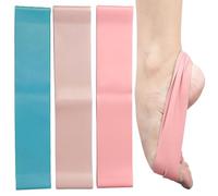 Camilla de pie de Ballet 3pcs 10 lb/20lb/30lb 20x2 Cortadora de látex Natural de látex 3 Colores Accesorios de Ballet de reemplazo portátil para bailarín Novato Profesional