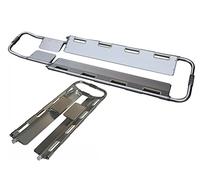 Camilla de rescate de emergencia, Camilla de cuchara de aluminio, camilla de rescate plegable, camilla médica portátil de emergencia, longitud ajustable, para mover a la víctima, rescate de montaña