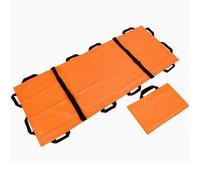 Camilla De Rescate Portátil Sencilla Y Suave Para Uso Doméstico De Tela Oxford Impermeable Con 12 Asas Reforzadas Ideal Para El Transporte Hospitalario Pacientes(Orange)
