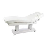 Camilla de SPA y estética Tensor con calefacción: Eléctrica con cuatro motores para controlar la altura e inclinación del asiento y el reposapiés