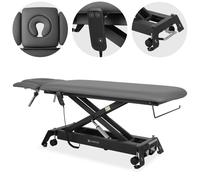 Camilla de terapia Evero Cross X4 ERGO, ajuste eléctrico de altura con mando a distancia, colchón ERGO, Touch Core k322 gris