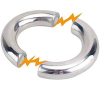 Camilla de testículos redonda magnética de acero inoxidable, anillo de pene/testículo de metal, tortura de testículos escrotales, fetiche de esclavitud SM, juguete sexual masculino(30mm)