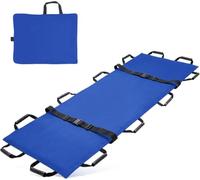 Camilla De Transporte Portátil con 12 Asas De Goma Y Bolsa De Transporte,For Perros,Transportador De Animales For Pacientes Evacuación De Emergencia De Víctimas,Capacidad De 400 Libras(Blue,1pack)