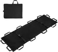 Camilla De Transporte Portátil Con 12 Asas De Goma Y Bolsa De Transporte,For Perros,Transportador De Animales For Pacientes For Evacuación De Emergencia De Víctimas,Capacidad D 400 Libras(Black,1pack)