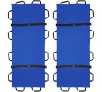 Camilla De Transporte Portátil con 12 Asas De Goma Y Bolsa De Transporte,For Perros,Transportador De Animales For Pacientes Evacuación De Emergencia De Víctimas,Capacidad De 400 Libras(Blue,2pack)