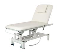 Camilla eléctrica de estética VITAL: 2 cuerpos, 1 motor y respaldo regulable. Estructura metálica ultrarresistente para garantizar máxima estabilidad