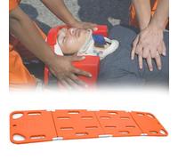 Camilla for tabla de columna vertebral: inmovilizador de cabeza de espuma y cinturón de seguridad, for transporte de emergencia, piscina/hospital/operaciones(Spine Stretcher)