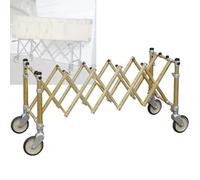 Camilla funeraria de aleación de aluminio resistente, transportador de ataúd plegable portátil para uso en la iglesia, equipo funerario ligero y plegable