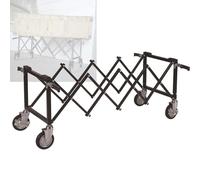 Camilla funeraria de aleación de aluminio resistente, transportador de ataúd plegable portátil para uso en iglesia, transportador de ataúd, equipo funerario ligero y plegable