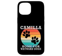 Camilla Home For Wayward Dogs Apellido Carcasa para iPhone 15
