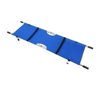 Camilla Plegable de Aluminio, Carro de Transporte Médico, Camilla de Emergencia para Ambulancia, Transporte de Pacientes en Casa y Exterior, Camilla Móvil Resistente(Blue)