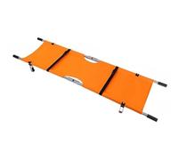Camilla Plegable de Aluminio, Carro de Transporte Médico, Camilla de Emergencia para Ambulancia, Transporte de Pacientes en Casa y Exterior, Camilla Móvil Resistente(Orange)