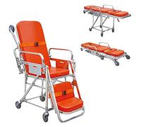 Camilla plegable de aluminio desmontable, capacidad de carga de 350 libras, silla de ambulancia, cama para transporte de pacientes de emergencia
