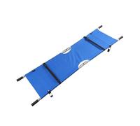 Camilla Plegable de Aluminio｜Soporte para Emergencias Domésticas y Ambulancias｜Incluye Bolsa Transporte + Arnés Puntos｜(Azul/Naranja)