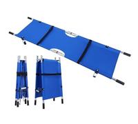 Camilla plegable para emergencia médica Camilla médica de emergencia de viaje portátil con asas y correas resistentes, construcción de acero inoxidable, para transporte de pacientes