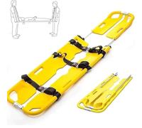 Camilla plegable portátil, capacidad de 350 libras, ajustable de 63 a 80 pulgadas, 3 correas, para ambulancia, rescate de emergencia