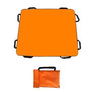 Camilla Portátil De Primeros Auxilios De Tela Oxford Suave, Gruesa Y Plegable, Con Correa De Elevación De Emergencia For Ancianos, Ideal For Uso Doméstico(Orange)