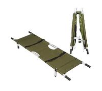 Camilla portátil plegable para emergencias médicas, camilla de tela Oxford impermeable con tablero de metal para ambulancia, transportador seguro de pacientes con ruedas, rodamiento máximo 135 kg, A