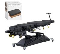 Camilla quiropráctica profesional Herrington-481 - Eléctrica ajustable con Drop Cervical, Torácico, Lumbar y Pelvico + 1 Drop Adicional de Regalo, para Estudio Quiropráctico y Fisioterapia
