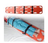 Camilla Salvavidas portátil - Tabla Ligera y Flotante para Rescate de Columna Vertebral con Correas - Equipo de socorrismo de Emergencia para Seguridad acuática, Color Naranja