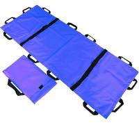 Camilla suave, camilla de transporte portátil con 12 asas de goma y bolsa de transporte, camilla médica plegable, para pacientes para evacuación de accidentes de emergencia, capacidad de 400 libras