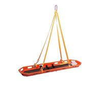 Camilla tipo cesta, camilla de emergencia con cesta de acero inoxidable, camilla con cesta colgante, capacidad de 600 libras, color naranja.