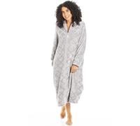 Camille Abrigo clásico de longitud completa con cremallera a través de bolsillos en la entrepierna para mujer, gris, 18-20 Plus