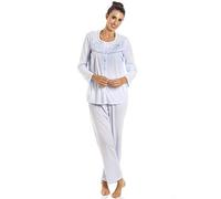 CAMILLE Conjuntos de pijama de manga larga de varios colores clásicos para mujer 42/44 Blue